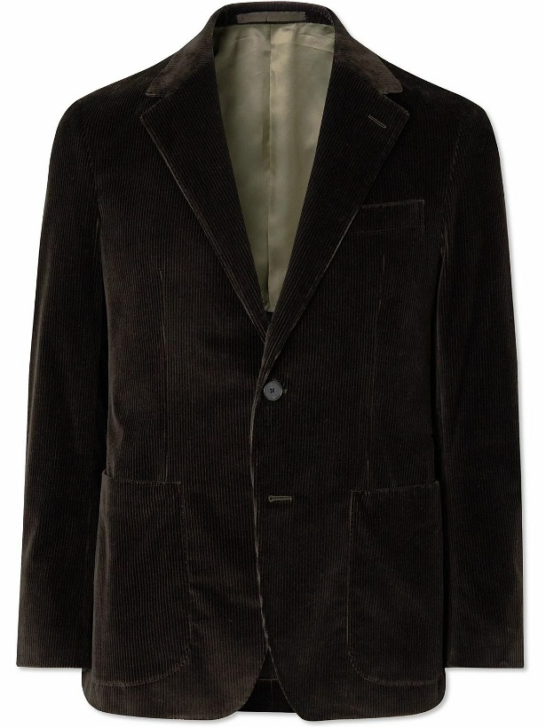 Photo: Caruso - Figaro Cotton-Blend Corduroy Suit Jacket - Brown