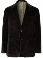 Caruso - Figaro Cotton-Blend Corduroy Suit Jacket - Brown