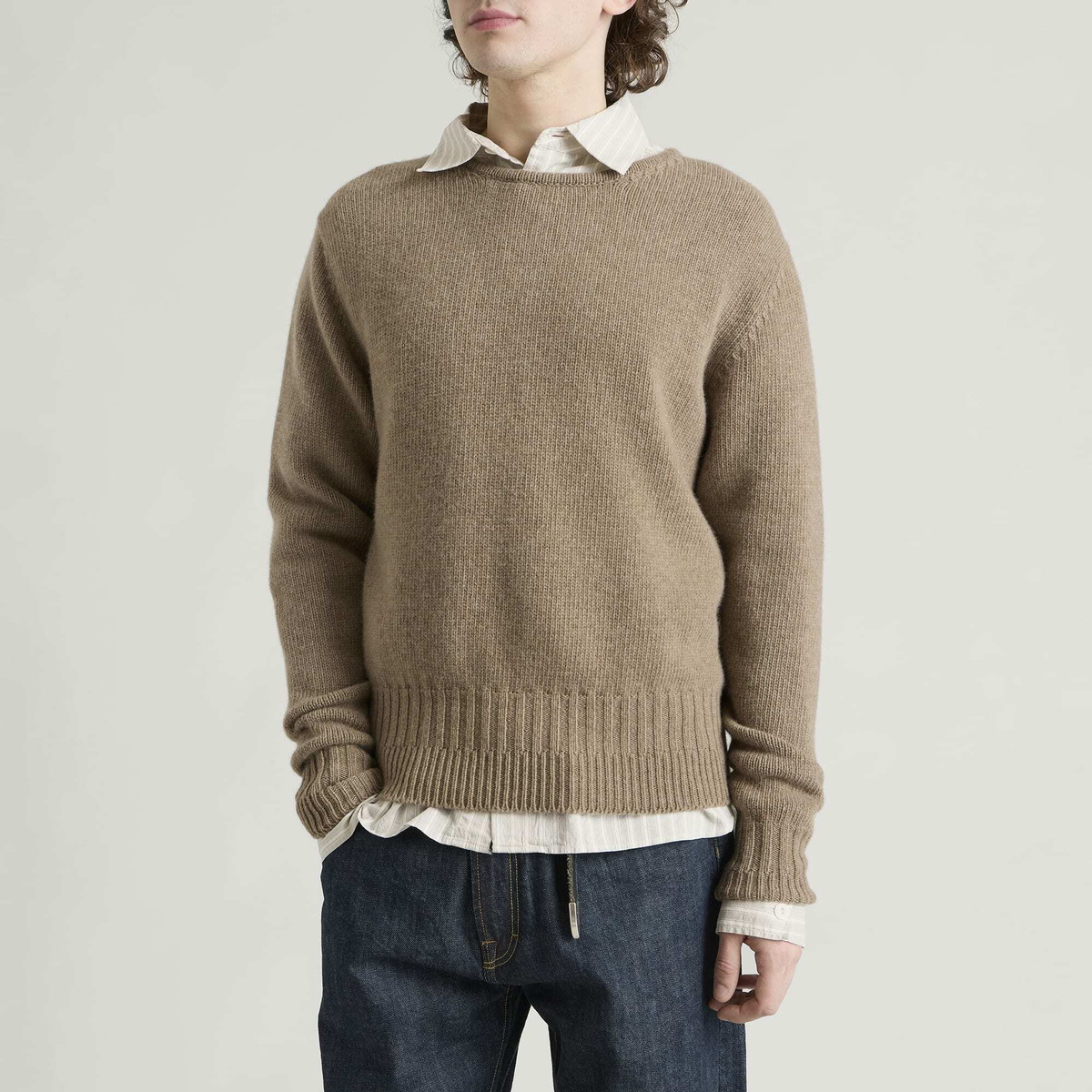 Carter Young Men's State Crewneck in Fawn