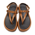 JW Anderson Brown Flatform Sandals