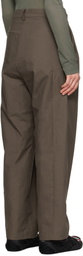 HYEIN SEO Brown Wide Beaded Belt Trousers