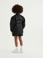 Fear of God Essentials Kids - Logo-Appliquéd Shell Coach Jacket - Black