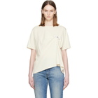 MM6 Maison Margiela Beige Patch T-shirt