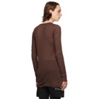 Rick Owens Red Rib Long Sleeve T-Shirt