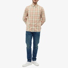 RRL Men's Farrell Check Shirt in Pink Multi