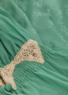 Rixo Arlena Floral-jacquard Georgette and Satin Midi Dress Green