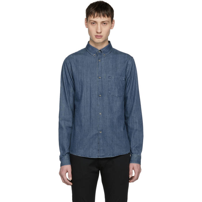 Photo: A.P.C. Blue Denim Serge Shirt 