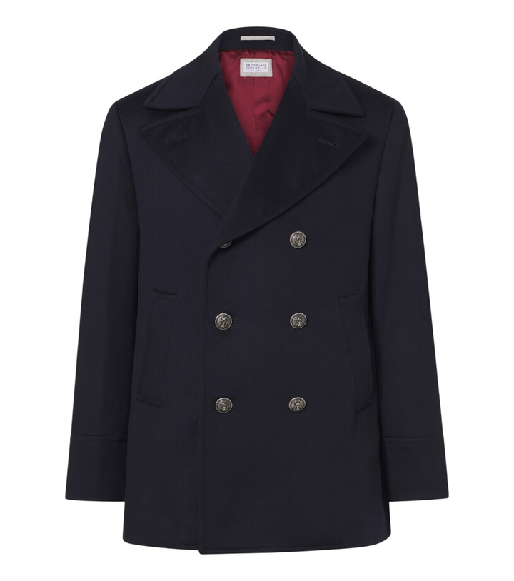 Photo: Brunello Cucinelli Virgin wool peacoat