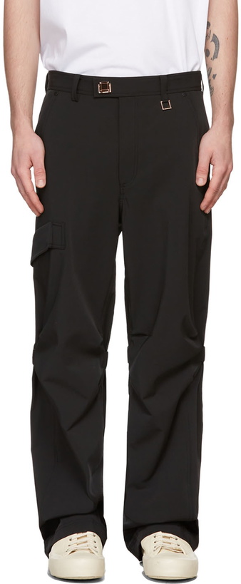 Photo: Wooyoungmi Black Twill Cargo Pants