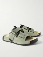 Stone Island Shadow Project - Suede and Mesh Sandals - Gray