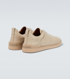 Zegna Triple Stitch leather low-top sneakers