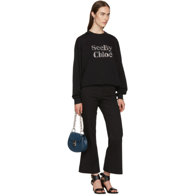 See by Chloe Black Logo Sweatshirt
