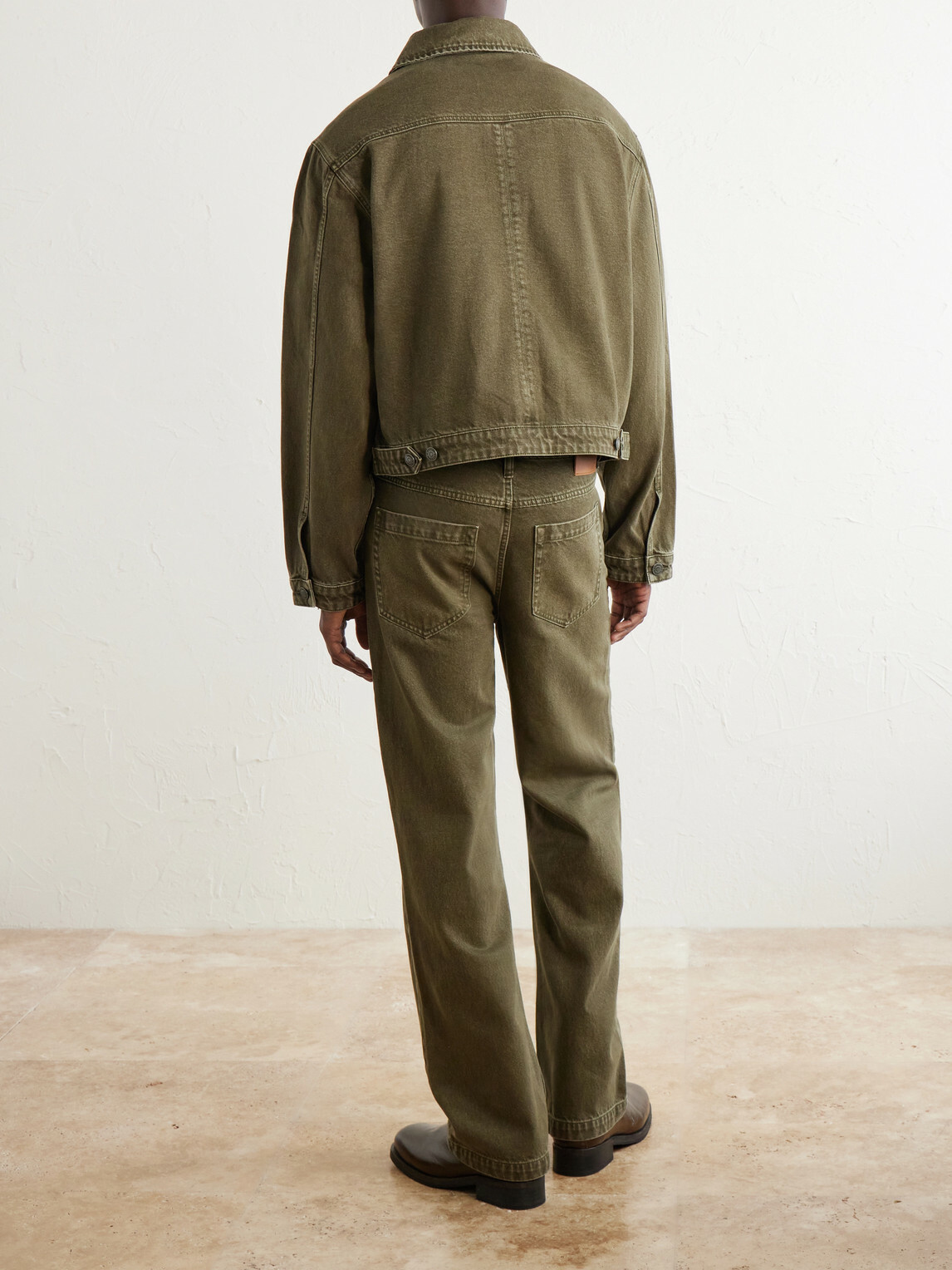 MANAAKI - Pita Garment-Dyed Organic Denim Jacket - Green