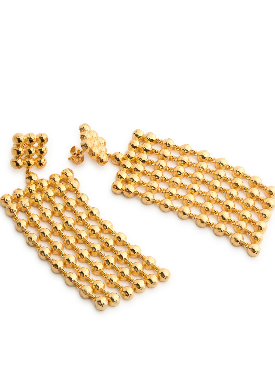 Joanna Laura Constantine Mini Orb 18kt Gold-plated Drop Earrings - One Size