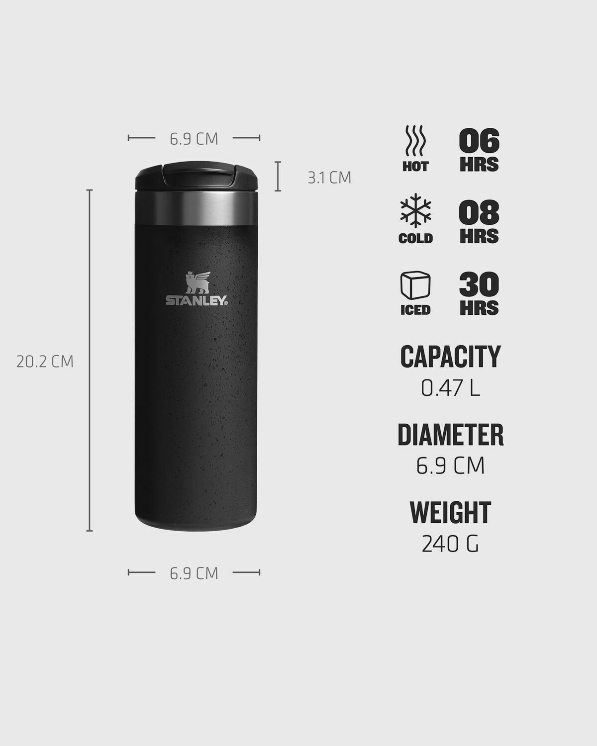Stanley The Aerolight™ Transit Bottle Black Mens Outdoor Equipment