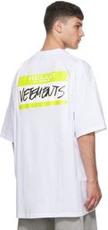 VETEMENTS White 'My Name Is Vetements' T-Shirt