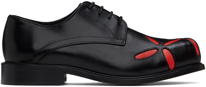 Photo: Stefan Cooke Black & Orange Slashed Square Toe Derbys