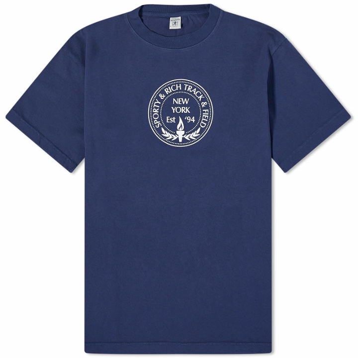 Photo: Sporty & Rich Men's Central Park T-Shirt in Navy