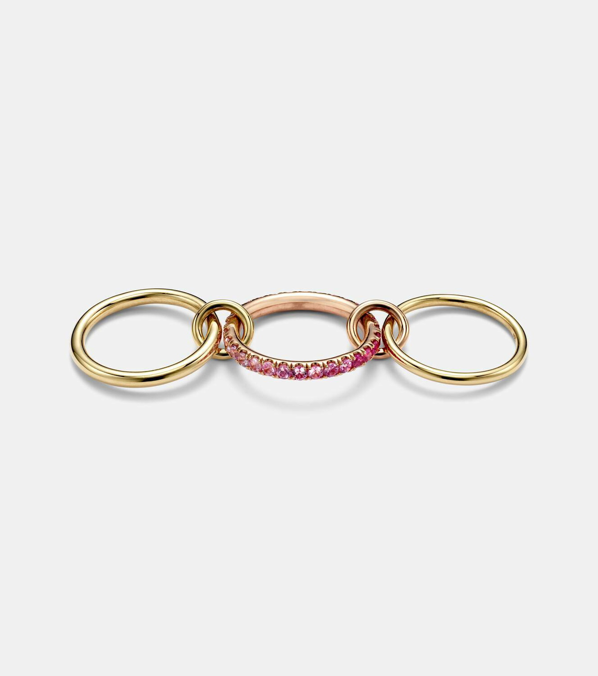 Spinelli Kilcollin Petunia 18kt gold and 18kt rose gold ring with sapphires