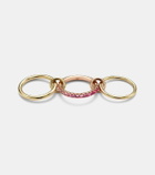Spinelli Kilcollin Petunia 18kt gold and 18kt rose gold ring with sapphires