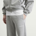 ANNIE HOOD Men's Mini Logo Cuffed Joggers in Marl Grey