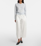 Khaite Tansy cropped wool and cashmere cardigan