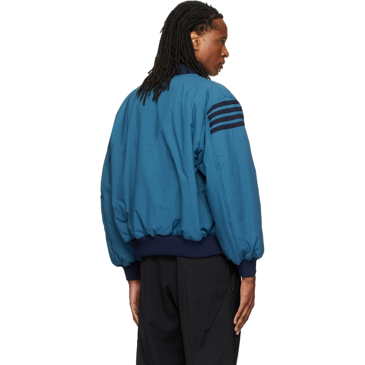 Stefan Cooke Blue Chevron Tanker Jacket