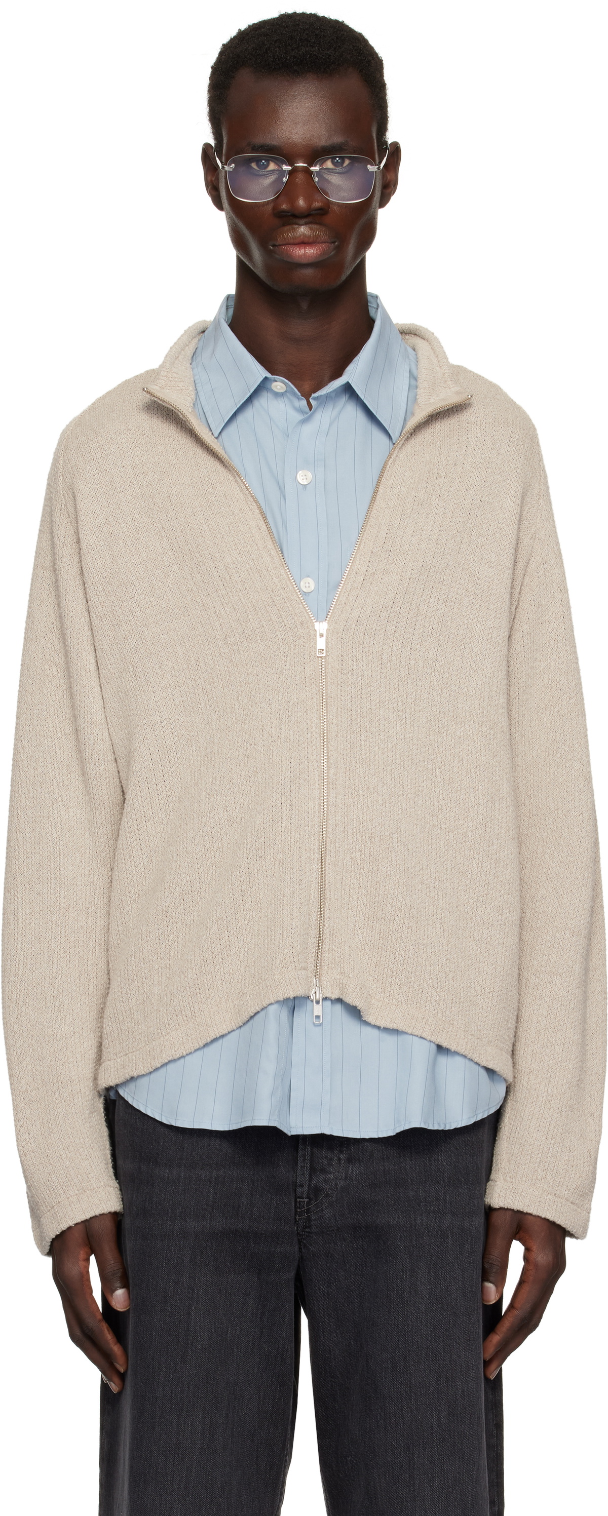 mfpen Brown Fence Cardigan mfpen mfpen Brown Fence Cardigan mfpen