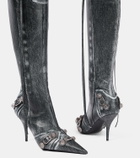 Balenciaga Cagole 90 leather knee-high boots