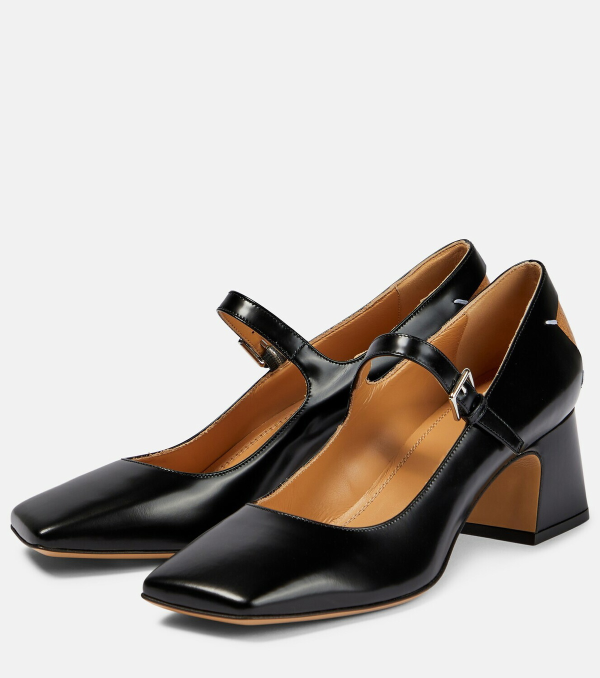 Maison Margiela 4ステッチパンプス Maison Margiela - Four Stitches leather Mary Jane pumps