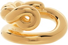 Bottega Veneta Gold Knot Ring