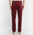 NN07 - Wilson Slim-Fit Stretch-Cotton Corduroy Trousers - Men - Red