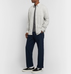 Saturdays NYC - Crosby Button-Down Collar Mélange Cotton-Flannel Shirt - Gray