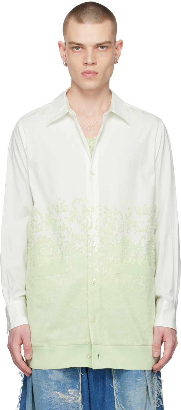 TAAKK White Bonded Cardigan