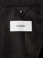 Lardini - Double-Breasted Prince of Wales Checked Virgin Wool Suit Jacket - Brown