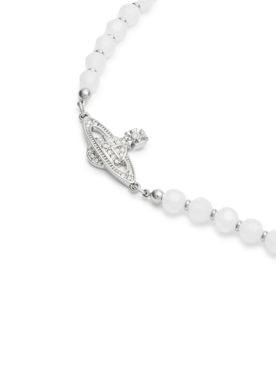 Vivienne Westwood Messaline orb Beaded Bracelet - Silver - One Size