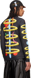 Walter Van Beirendonck Black Void Clown Bike Turtleneck