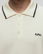 A.P.C. Polo Fynn White - Mens - Polos