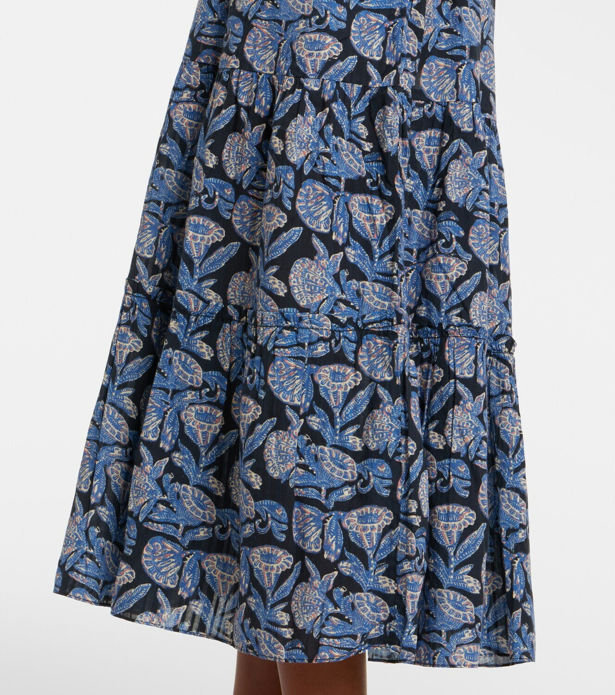 Ulla Johnson Aydin floral cotton-blend midi dress