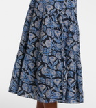 Ulla Johnson Aydin floral cotton-blend midi dress