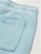 JOHN ELLIOTT - Exposure Loopback Cotton-Jersey Drawstring Shorts - Blue