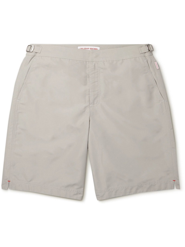 Photo: ORLEBAR BROWN - Dane III Long-Length Swim Shorts - Gray