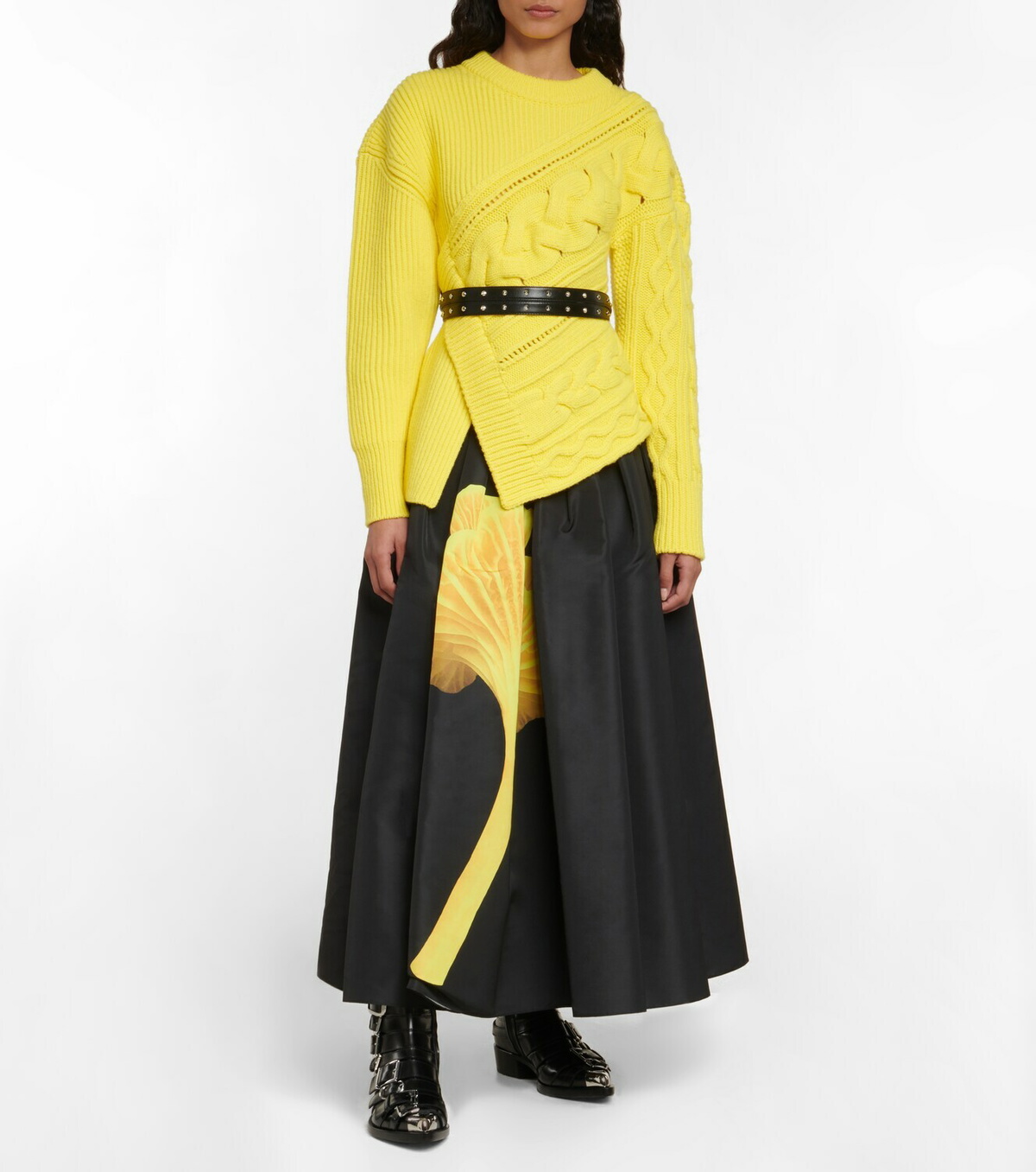 Alexander McQueen - Pieced and patched wool sweater