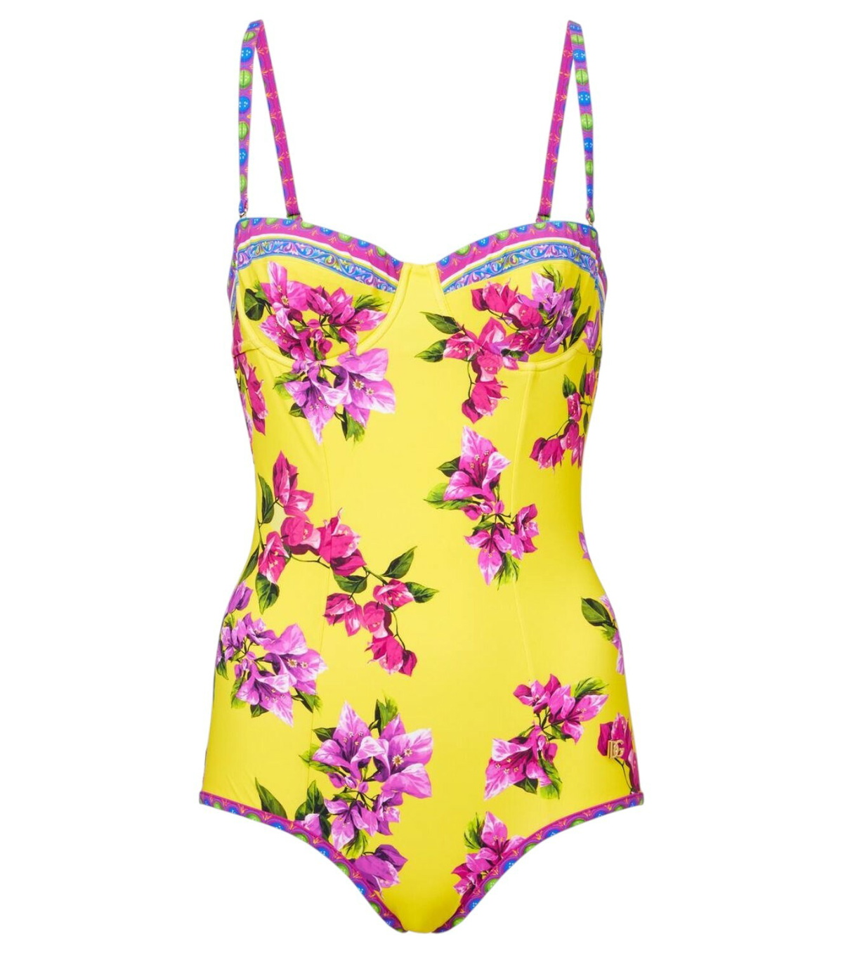 DOLCE & GABBANA Maiolica Printed One-piece Swimsuit Dolce