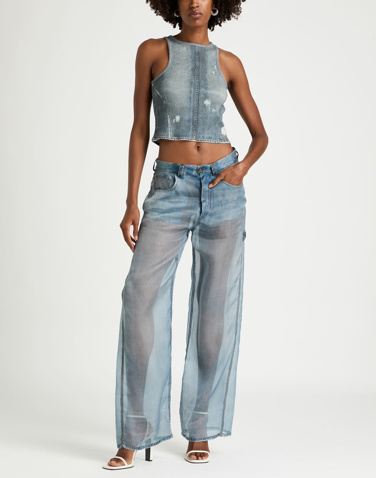 Haikure Womens Pants in Blue