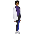 Martine Rose Purple and Black Twist Track Zip-Up Jacket