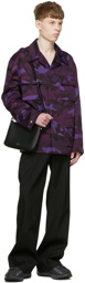 Valentino Purple Cotton Jacket