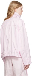 LEMAIRE Pink High Collar Jacket