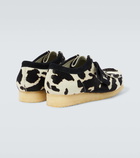 Clarks Originals Wallabee cow-print calf hair mocassins