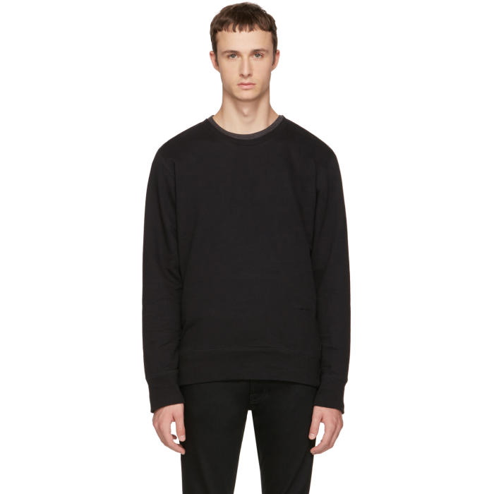 Photo: Nudie Jeans Black Evert Light Sweatshirt